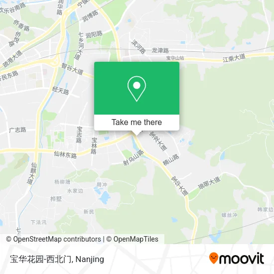 宝华花园-西北门 map
