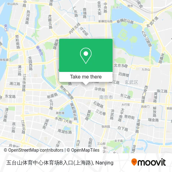 五台山体育中心体育场B入口(上海路) map