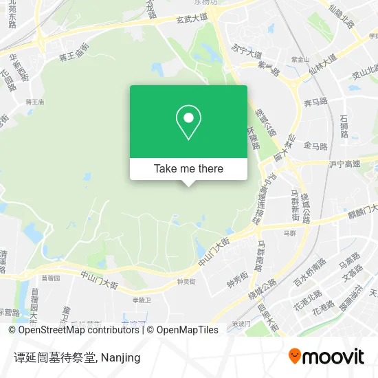 谭延闿墓待祭堂 map