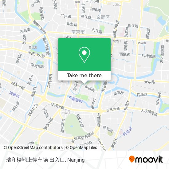 瑞和楼地上停车场-出入口 map