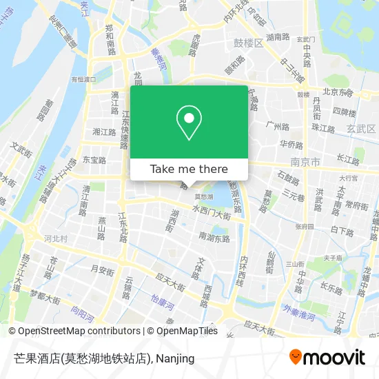 芒果酒店(莫愁湖地铁站店) map