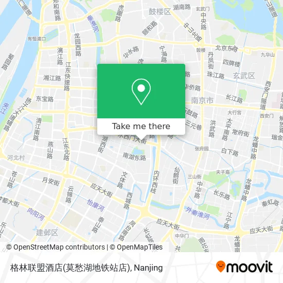 格林联盟酒店(莫愁湖地铁站店) map