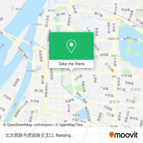 北京西路与虎踞路交叉口 map