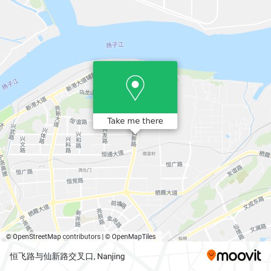 恒飞路与仙新路交叉口 map
