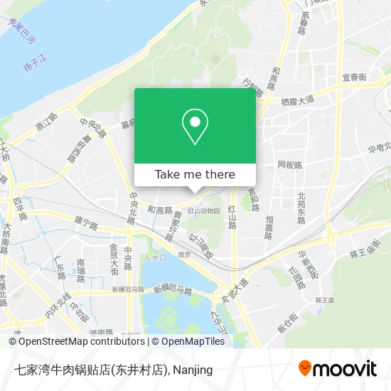七家湾牛肉锅贴店(东井村店) map