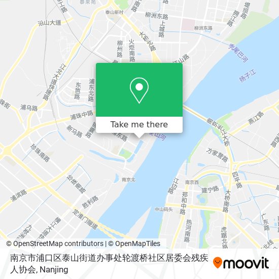 南京市浦口区泰山街道办事处轮渡桥社区居委会残疾人协会 map