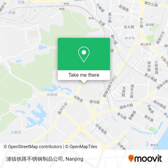 浦镇铁路不锈钢制品公司 map