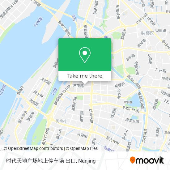 时代天地广场地上停车场-出口 map