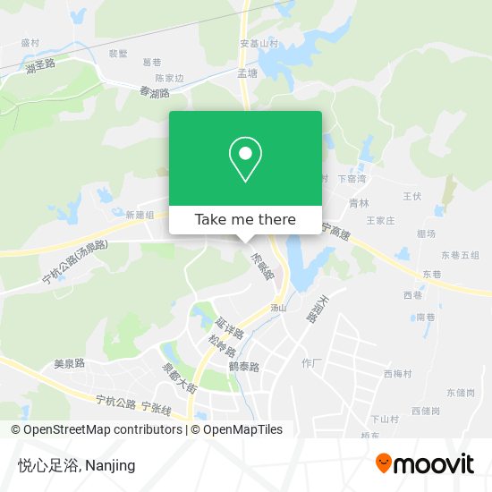 悦心足浴 map