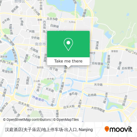 汉庭酒店(夫子庙店)地上停车场-出入口 map