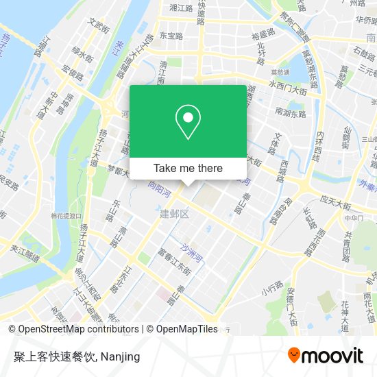 聚上客快速餐饮 map