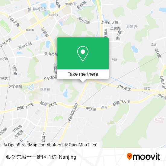 银亿东城十一街区-1栋 map