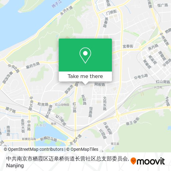中共南京市栖霞区迈皋桥街道长营社区总支部委员会 map