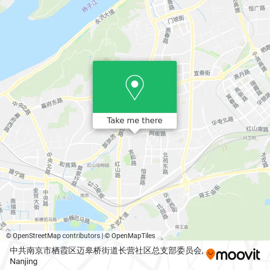中共南京市栖霞区迈皋桥街道长营社区总支部委员会 map