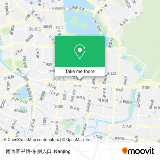 南京图书馆-东侧入口 map