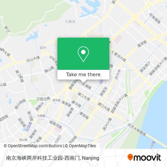 南京海峡两岸科技工业园-西南门 map