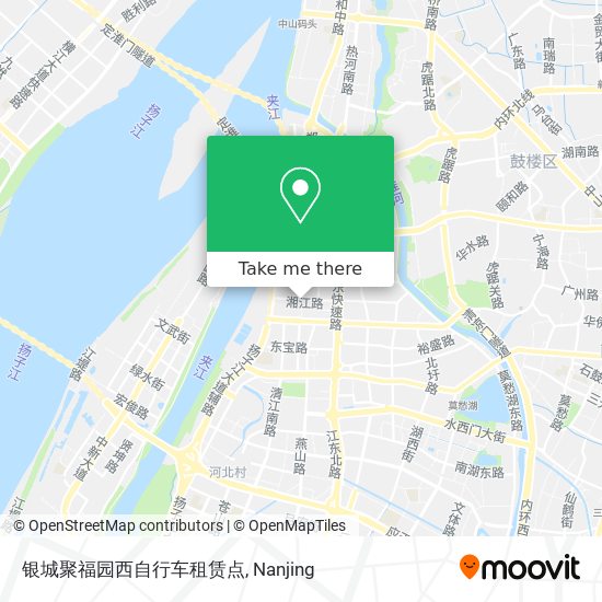 银城聚福园西自行车租赁点 map