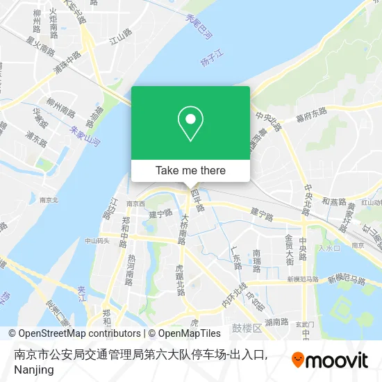 南京市公安局交通管理局第六大队停车场-出入口 map