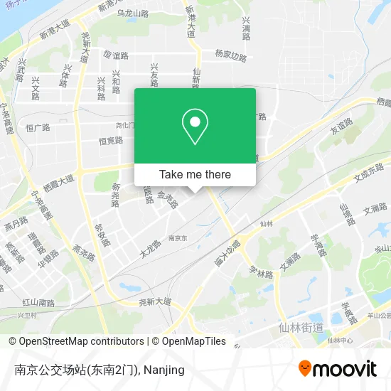 南京公交场站(东南2门) map
