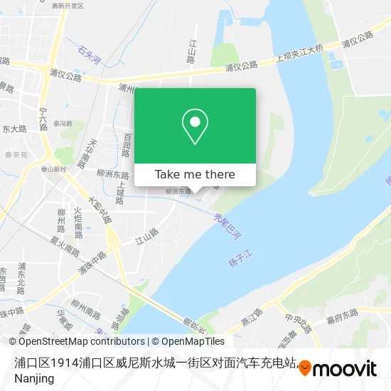 浦口区1914浦口区威尼斯水城一街区对面汽车充电站 map