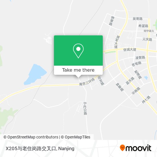 X205与老住岗路交叉口 map
