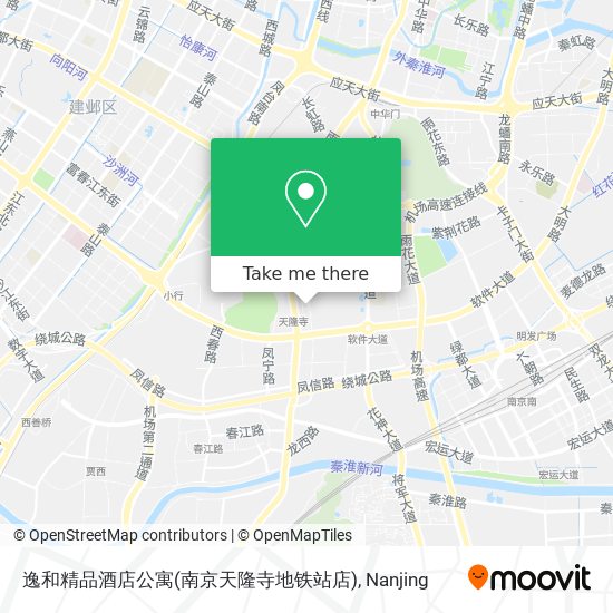 逸和精品酒店公寓(南京天隆寺地铁站店) map