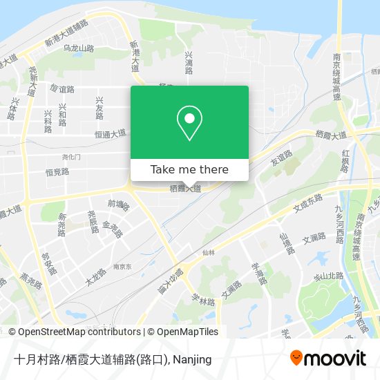 十月村路/栖霞大道辅路(路口) map