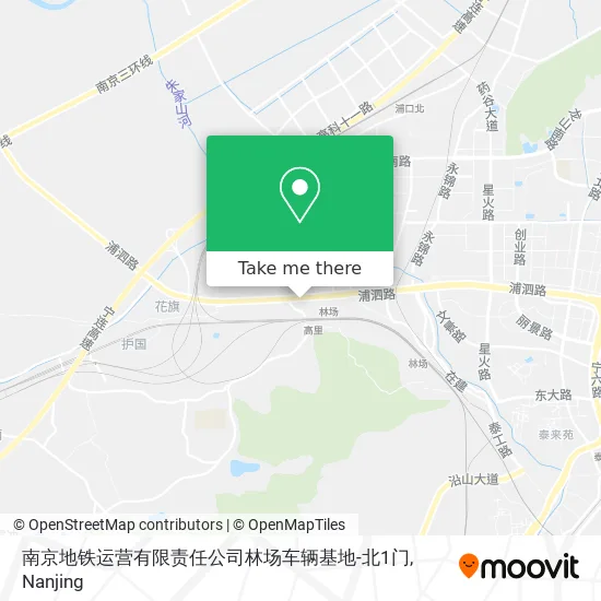 南京地铁运营有限责任公司林场车辆基地-北1门 map