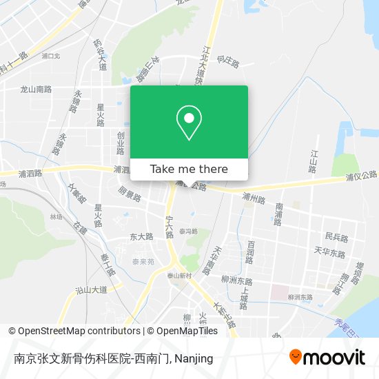 南京张文新骨伤科医院-西南门 map