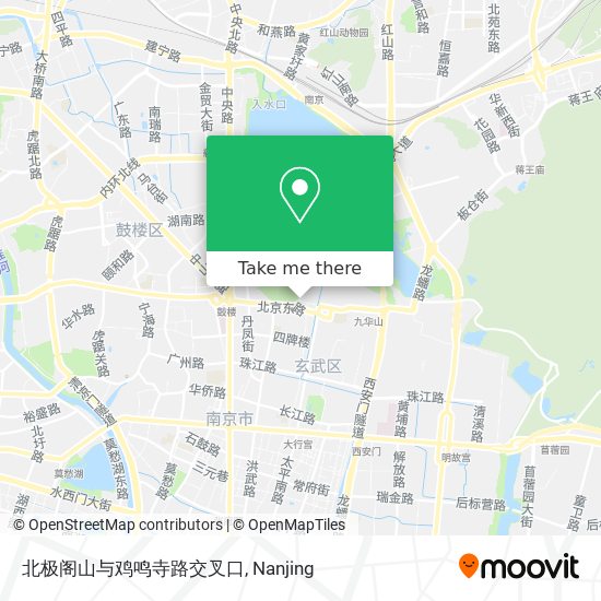 北极阁山与鸡鸣寺路交叉口 map