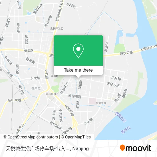 天悦城生活广场停车场-出入口 map