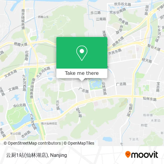 云厨1站(仙林湖店) map