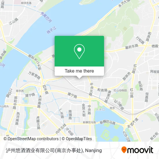 泸州悠酒酒业有限公司(南京办事处) map