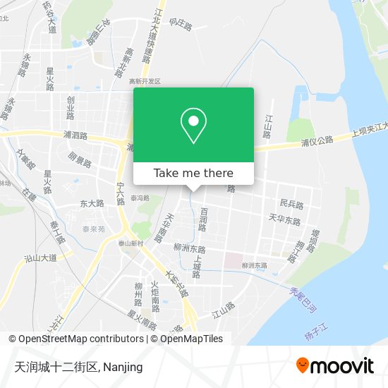 天润城十二街区 map
