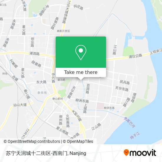 苏宁天润城十二街区-西南门 map