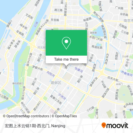 宏图上水云锦1期-西北门 map
