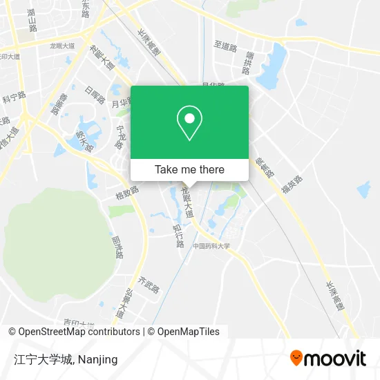 江宁大学城 map