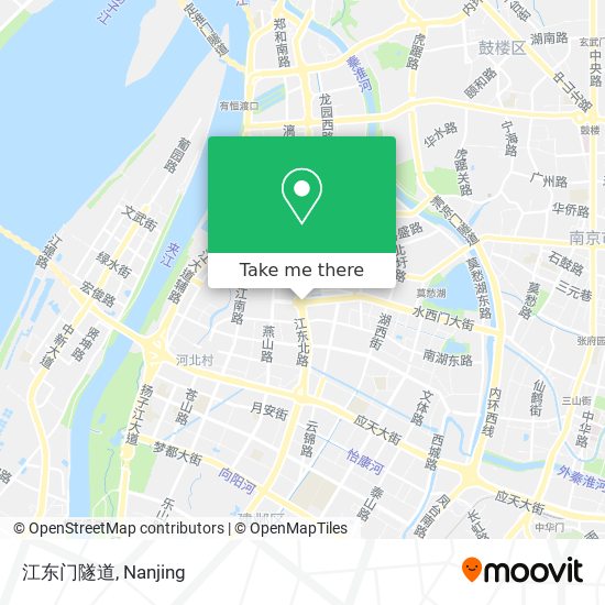 江东门隧道 map