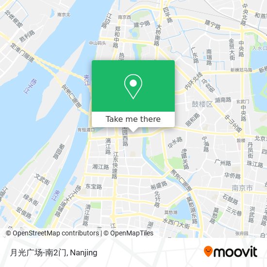 月光广场-南2门 map