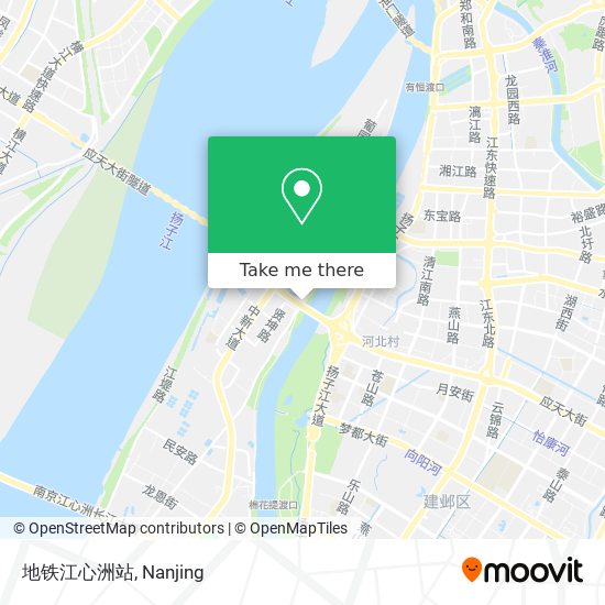 地铁江心洲站 map