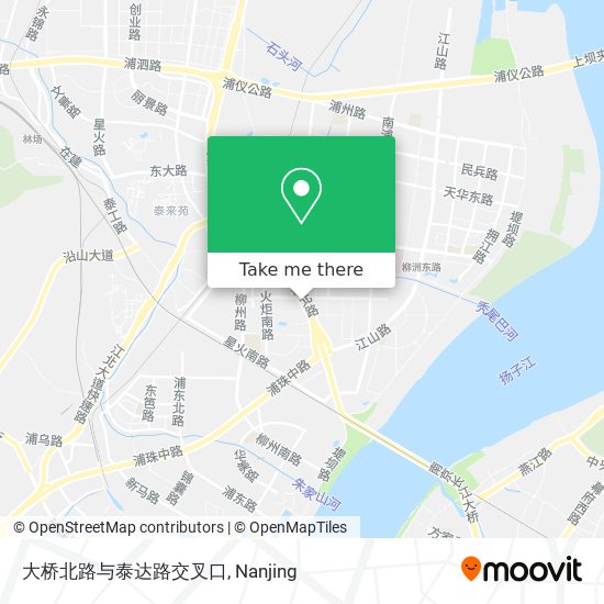 大桥北路与泰达路交叉口 map
