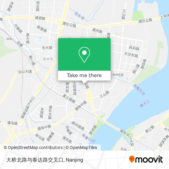 大桥北路与泰达路交叉口 map