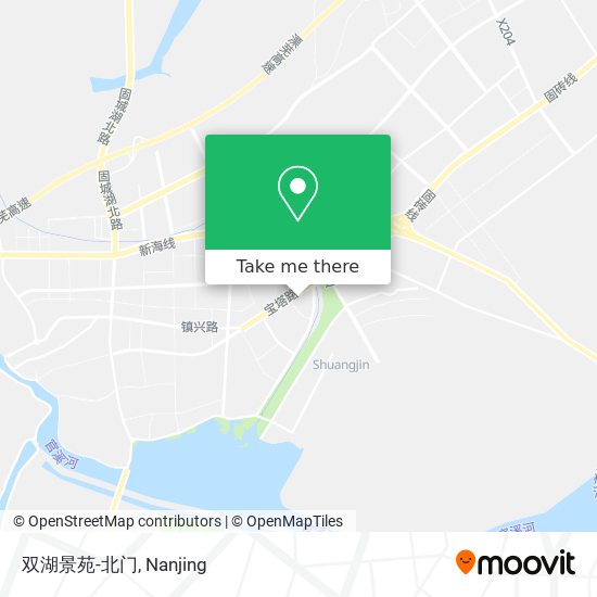 双湖景苑-北门 map