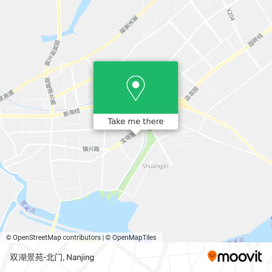 双湖景苑-北门 map
