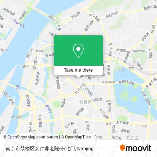 南京市鼓楼区众仁养老院-东北门 map