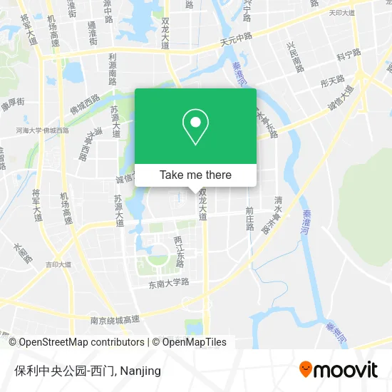 保利中央公园-西门 map