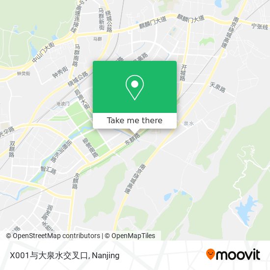 X001与大泉水交叉口 map