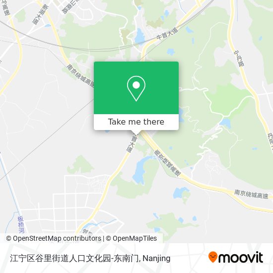 江宁区谷里街道人口文化园-东南门 map