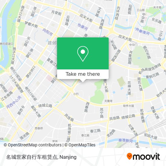 名城世家自行车租赁点 map