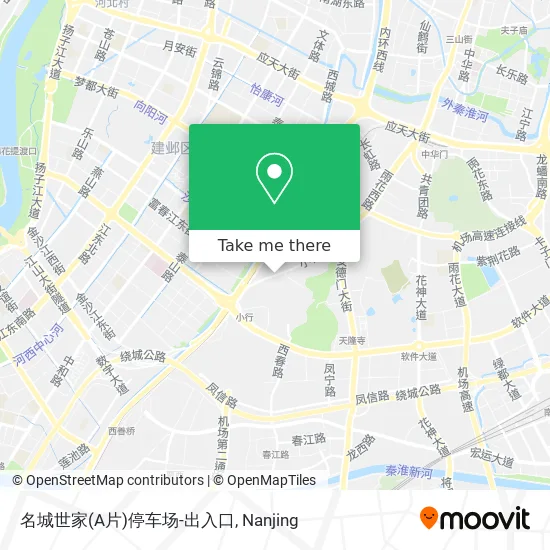 名城世家(A片)停车场-出入口 map